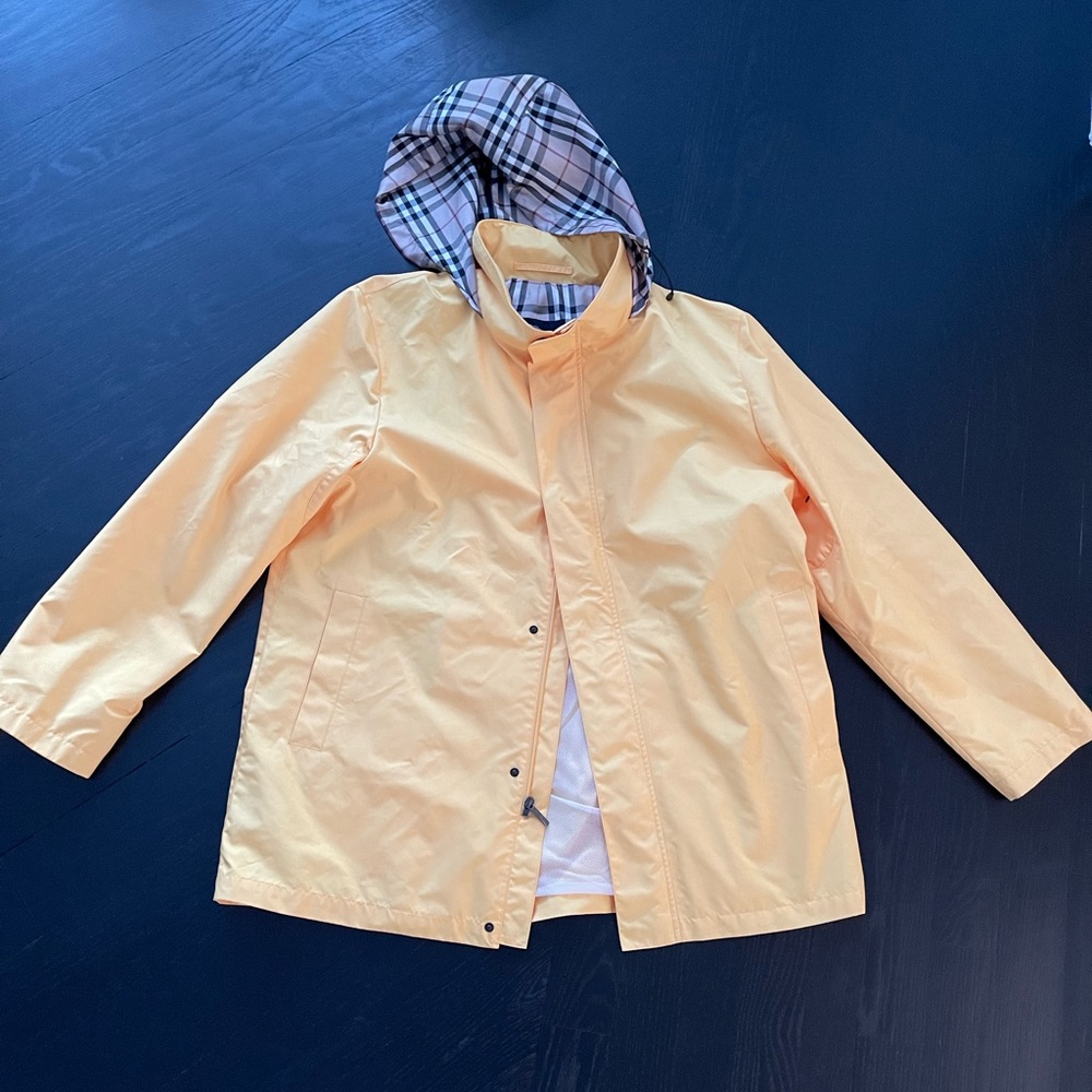 Burberry yellow rain coat